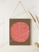 Pink Feather Canvas Wall Art for Living Room & Bedroom Home Decor – view 2