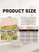 Colorful Abstract Floral Field Canvas Wall Art for Living Room Home Decor – view 6