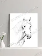 Horse Portrait Canvas Wall Art for Living Room & Bedroom Decor – вид 3