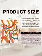 Abstract Colorful Curves Canvas Wall Art for Living & Bedroom Decor – view 7