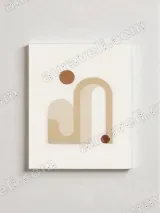 Minimalist Abstract Geometric Canvas Wall Art for Living Room Home Decor – view 2