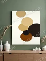 Abstract Circles Canvas Wall Art for Living Room Bedroom Home Decor