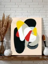 Abstract Geometric Canvas Wall Art for Living Room Home Decor