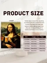 Mona Lisa with Beer Mug Canvas Wall Art for Living Room Home Decor – вид 7