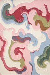 Abstract Swirl Canvas Wall Art for Living Room Bedroom framed modern home decor