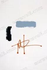 Abstract Color Block Line Canvas Wall Art for Living and framed modern home decor