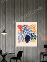 Boho Floral Vase Canvas Wall Art for Living Room Bedroom Home Decor – view 2