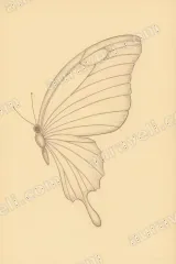 Butterfly Sketch Canvas Wall Art for Living Room Bedroom framed modern home decor