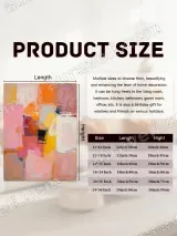 Abstract Colorful Block Canvas Wall Art for Living & Bedroom Home Decor – вид 7