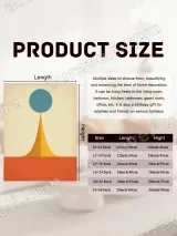 Mid - Century Geometric Canvas Wall Art for Living Room Home Decor – вид 7