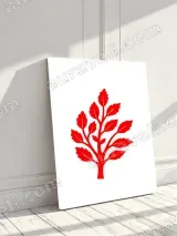 Red Leafy Tree Canvas Wall Art for Living Room Bedroom Home Decor – view 3