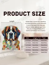 Colorful Abstract St. Bernard Dog Canvas Wall Art for Home Decor – view 7