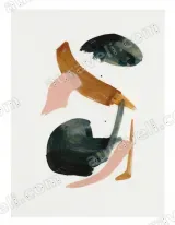Abstract Brushstroke Canvas Wall Art for Living Room Bedroom framed modern home decor