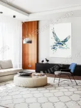 Watercolor Splash Bird Canvas Wall Art for Living Room Home Decor – вид 5