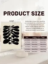 Abstract Botanical Leaf Canvas Wall Art for Living Room Home Decor – view 7
