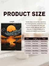 Sunset Mountain Lake Landscape Canvas Wall Art for Living Room Home Decor – вид 7