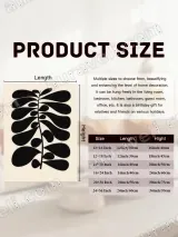 Abstract Botanical Leaf Canvas Wall Art for Living Room Home Decor – view 7