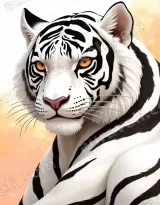 White Tiger Canvas Wall Art for Living Room Bedroom Home Decor wall art print