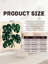 Monstera Leaves Canvas Wall Art - Tropical Home Decor for Living Room and Bedroom – view 6