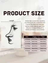 Charcoal Facial Sketch Canvas Wall Art for Living Room Decor – view 7