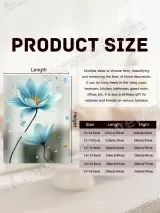 Blue Lotus Floral Canvas Wall Art for Bedroom Living Room Home Decor – view 7