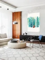 Red Fox Forest Canvas Wall Art for Living Room Bedroom Home Decor – вид 5