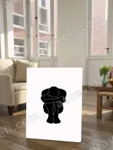 Abstract Self - Hugging Figure Canvas Wall Art for Bedroom Decor – view 2
