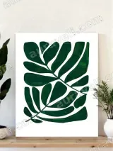 Tropical Leaf Canvas Wall Art for Living Room Bedroom Home Decor