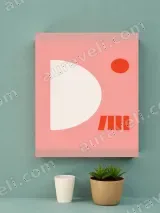Minimalist Geometric Canvas Wall Art for Living Room Bedroom Home Decor – view 2