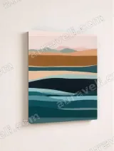 Minimalist Abstract Landscape Canvas Wall Art for Living Room Bedroom Home Decor – view 4