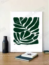 Minimalist Botanical Leaf Wall Art for Living Room Bedroom Home Decor – view 2