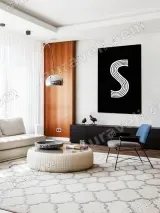 Minimalist S Line Art Wall Art for Living Room Bedroom Home Decor – view 5