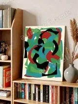 Abstract Colorful Geometric Canvas Wall Art for Home Decor – view 3