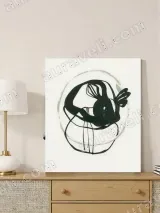 Abstract Bunny Canvas Wall Art for Living Room Home Decor – view 4