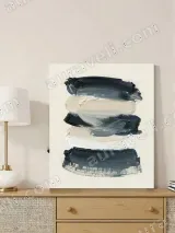 Abstract Thick Brushstroke Canvas Wall Art for Living Room Home Decor – view 4