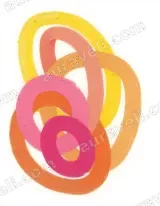 Abstract Colorful Rings Canvas Wall Art for Living Room & Bedroom Home Decor wall art print