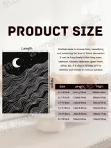 Abstract Moon Stars & Waves Canvas Wall Art for Bedroom Living Room Home Decor – view 7