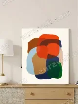Abstract Color Block Canvas Wall Art for Living Room Bedroom Home Decor – view 4