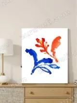 Colorful Abstract Floral Canvas Wall Art for Home Decor – view 3