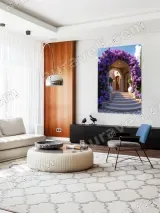 Purple Hydrangea Archway Canvas Wall Art for Home Decor – view 5