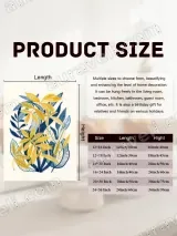 Yellow & Blue Botanical Leaves Canvas Wall Art for Living Room Home Decor – view 7