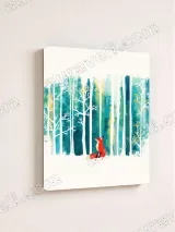 Red Fox Forest Canvas Wall Art for Living Room Bedroom Home Decor – вид 4