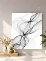 Modern Abstract Line Flow Canvas Wall Art for Living & Bedroom Home Decor – view 4