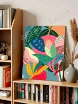 Tropical Botanical Canvas Wall Art for Living Room Bedroom Home Decor – view 4