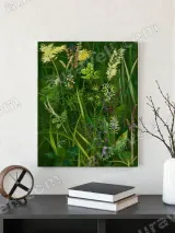 Botanical Wildflower Grass Canvas Wall Art for Living Room Bedroom Home Decor – view 3