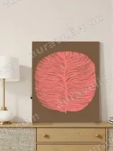 Pink Feather Canvas Wall Art for Living Room & Bedroom Home Decor – view 3