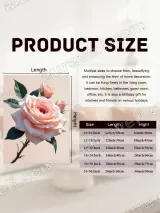 Peach Rose Floral Canvas Wall Art for Bedroom & Living Room Home Decor – view 7