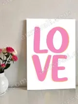 LOVE Typography Canvas Wall Art for Living Room Bedroom Home Decor – вид 2