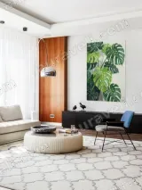 Monstera Leaf Canvas Wall Art for Living Room Home Decor – вид 4