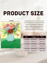 Colorful Floral Vase Canvas Wall Art for Living Room Bedroom Home Decor – view 7